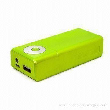 Power Bank with 5,200mAh Capacity, 1,000mAh Output, Can Charge iPhone, iPad and Many Mobile Phones